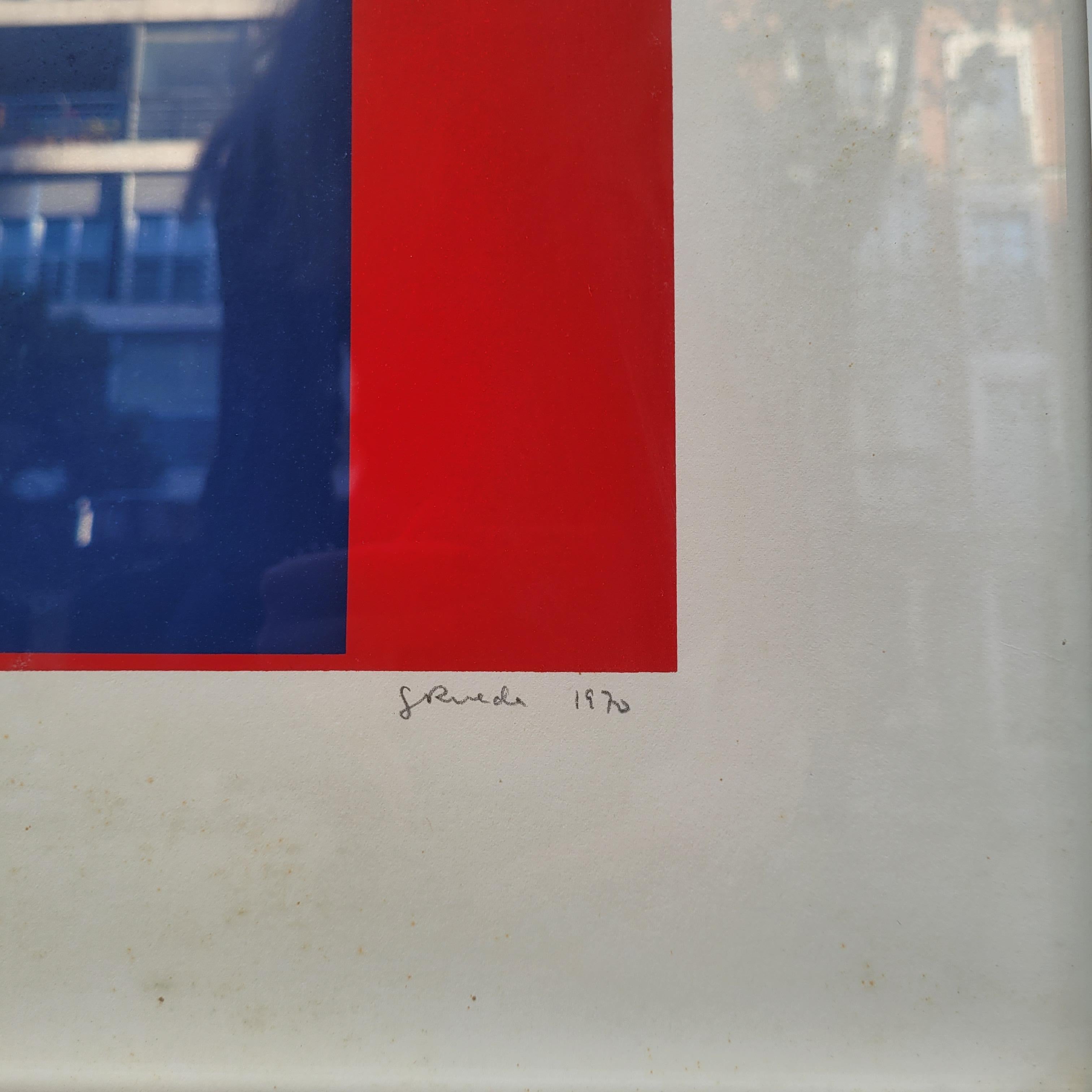 Contemporary art Gerardo Rueda Engraving, Artist's Proof, “Composition in Red” S For Sale 12