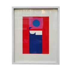 Contemporary art Gerardo Rueda Engraving, Artist's Proof, “Composition in Red” S