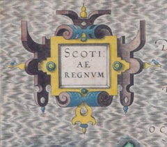 Map of the North of Scotland 17th century hand-coloured map by Gerardus Mercator