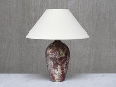 Gerben van Hes Ceramic Table Lamp, Twentsch Ros, Netherlands, 1960s