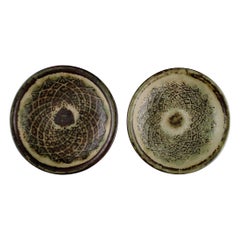Gerd Bøgelund for Royal Copenhagen, Two Bowls in Glazed Ceramics