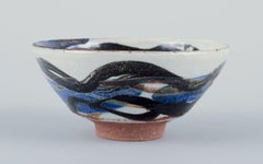 Gerd Hjort Petersen for Royal Copenhagen. Small unique stoneware bowl.