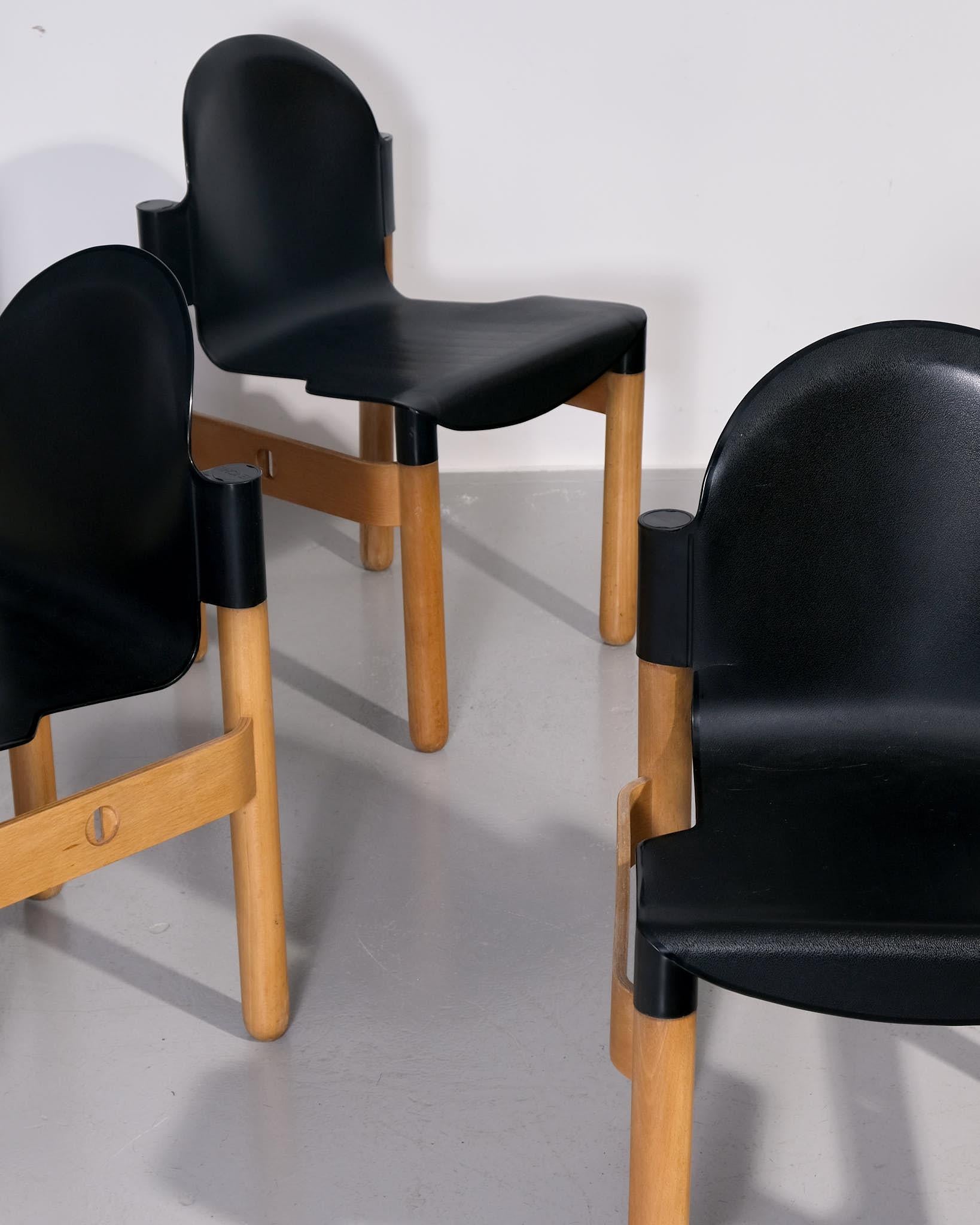 Set di 4 sedie da pranzo 'Flex' di Gerd Lange per Thonet C.C. 1980 in vendita 4