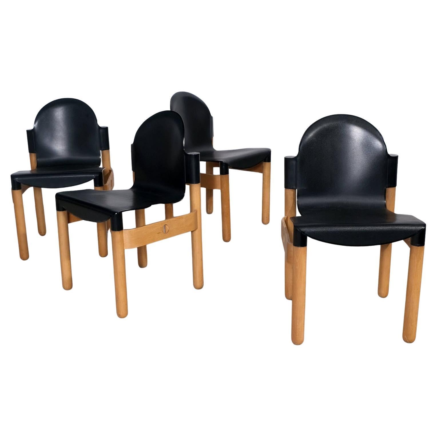 Gerd Lange for Thonet Set of 4 ‘Flex’ Dining Chairs c.1980