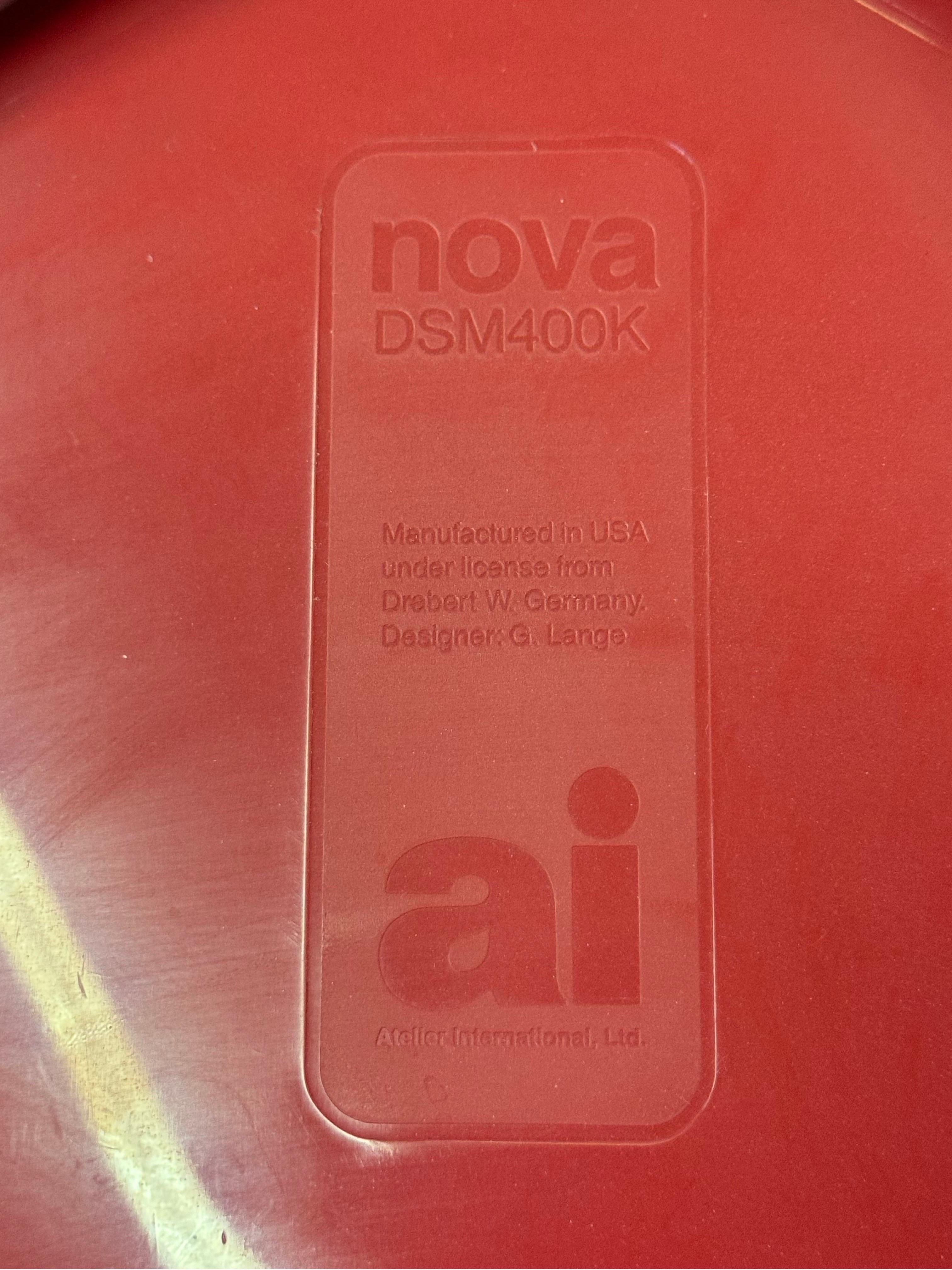 Gerd Lange Red Dsm400k Nova Chairs for Atelier International - a Pair For Sale 9