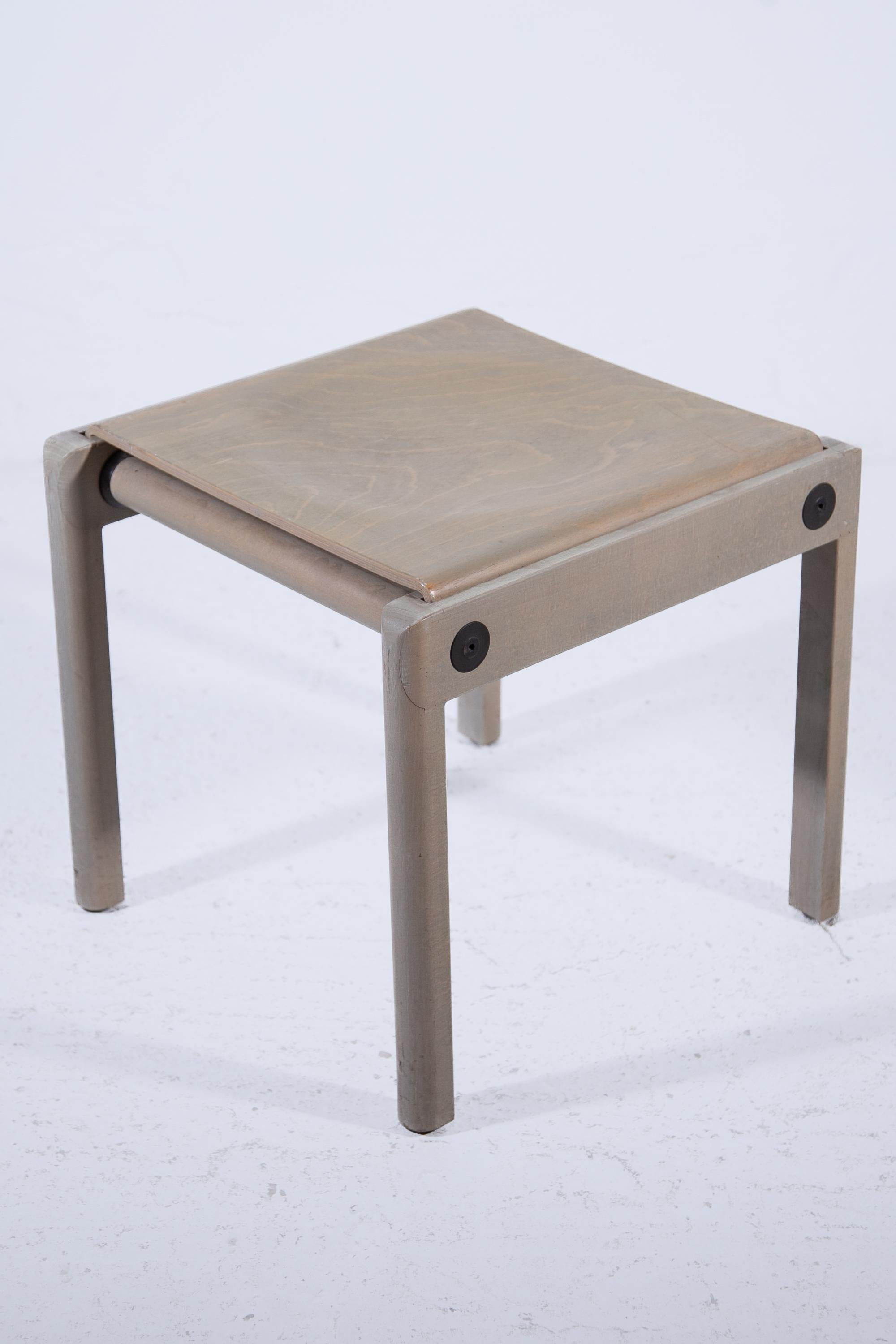 Gerd Lange Juego de dos taburetes diseñados para Thonet, años 70 Hecho a mano en venta