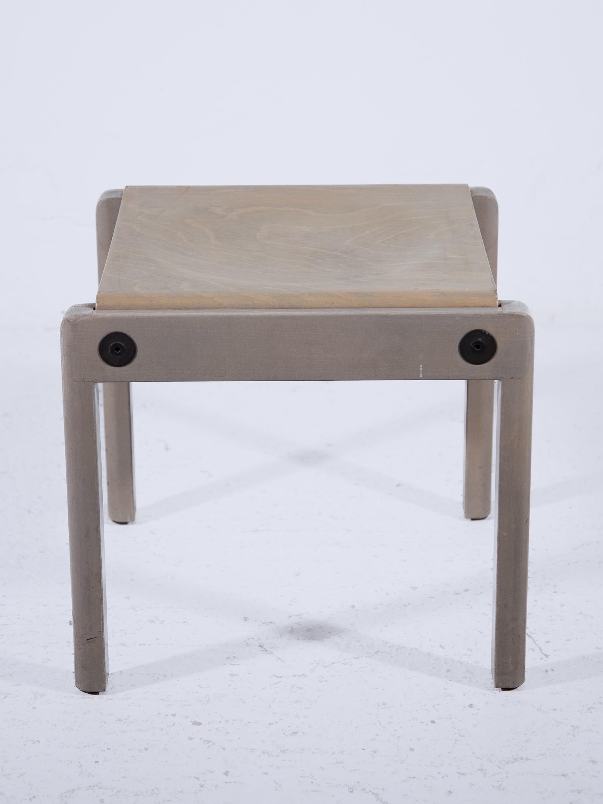 Gerd Lange Juego de dos taburetes diseñados para Thonet, años 70 Madera en venta