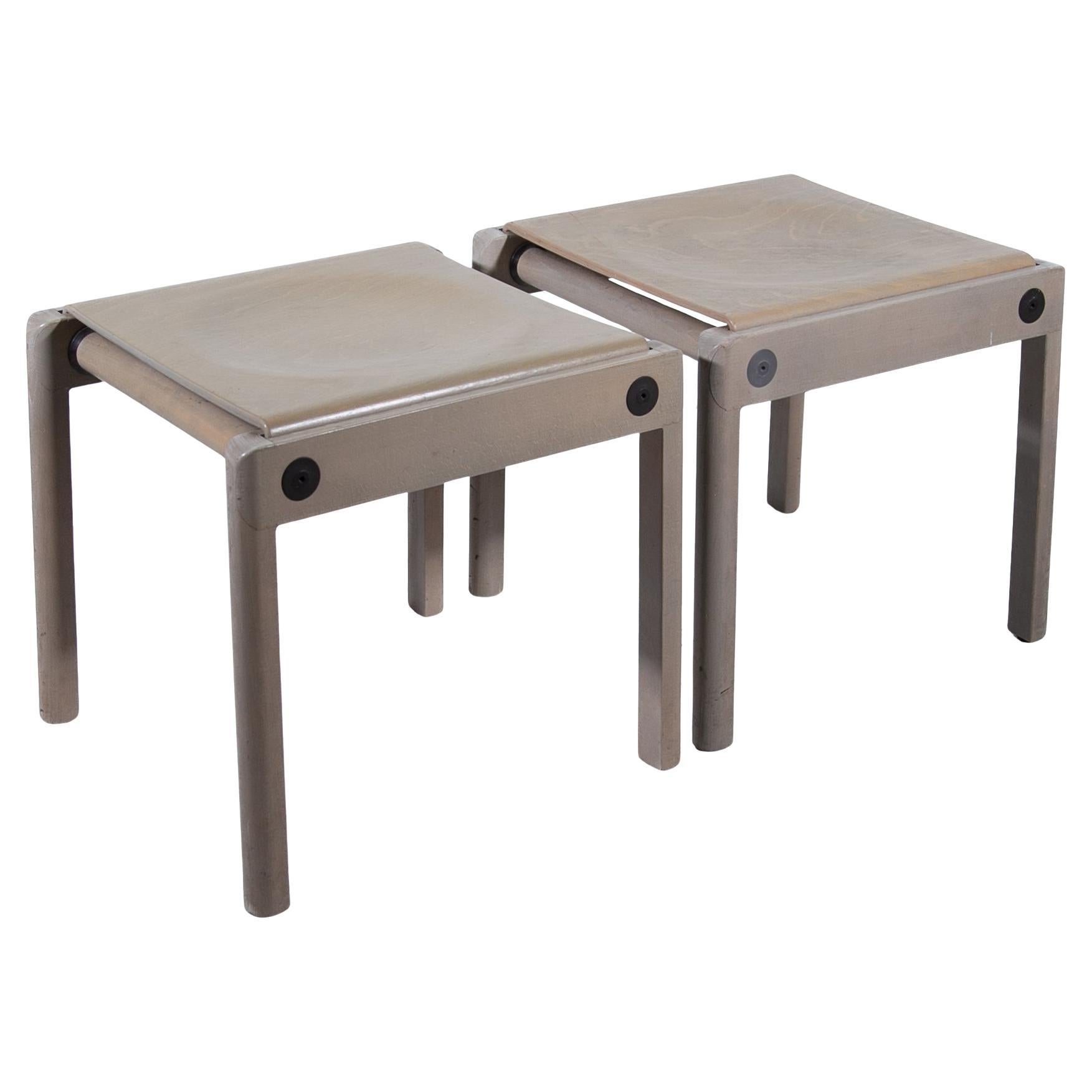 Gerd Lange Juego de dos taburetes diseñados para Thonet, años 70 en venta