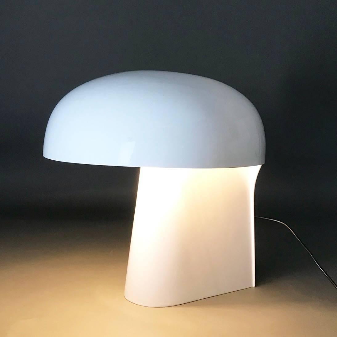 Here is a good example on good Mid-Century Modern design for the contemporary home: Body is the name of this rare and unique large table lamp by Gerd Lange for Fehlbaum Collection, Germany 1970.

Made in a low number this beautiful table lamp is