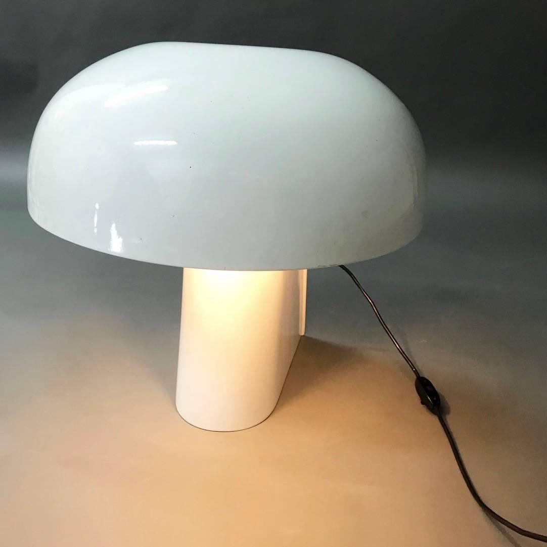 Gerd Lange White Table Lamp for Fehlbaum, Germany, 1970 In Excellent Condition In Haderslev, DK