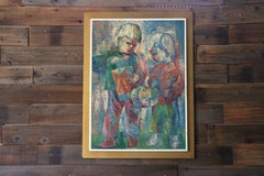 Gerda B. With (Germany, 1910–2002) “Little Drummers” Painting, 1957