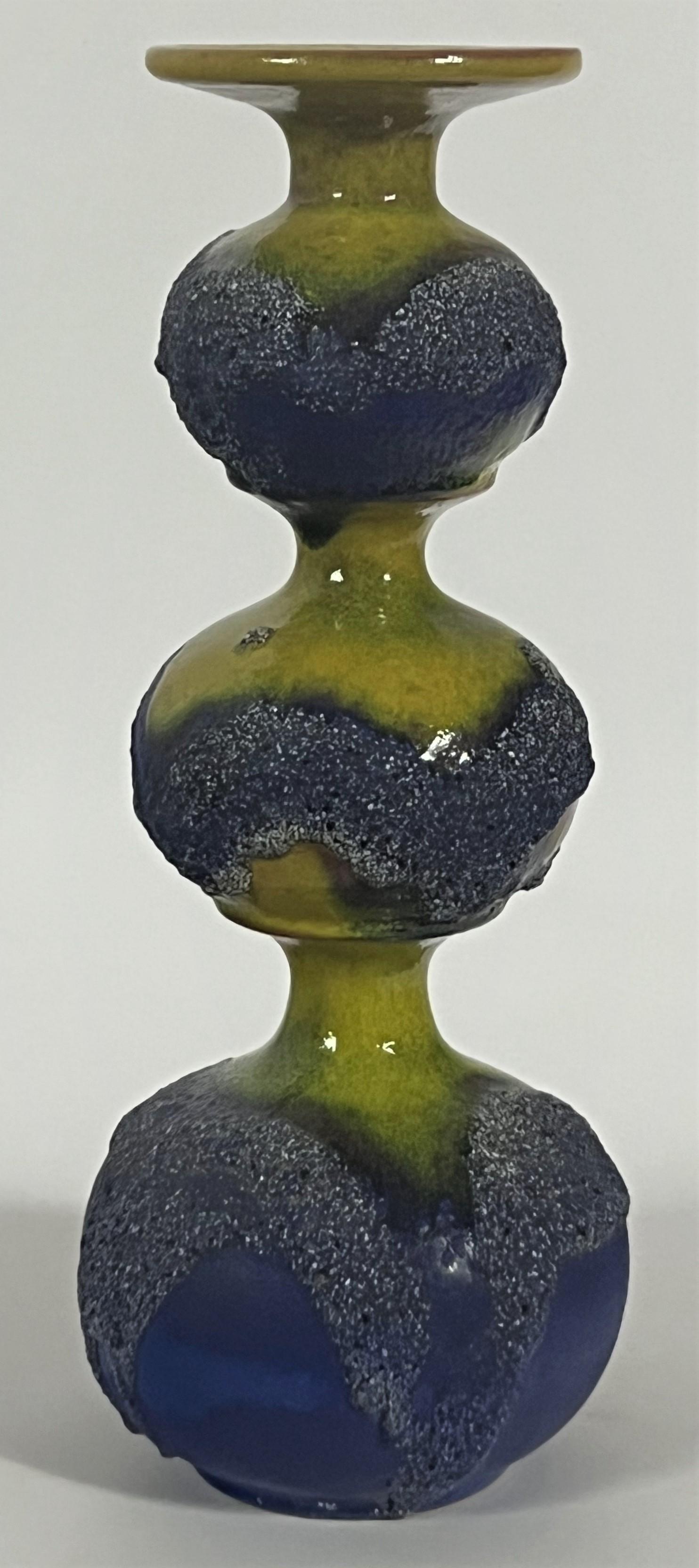 Gerda Heuckeroth Carstens Tönnieshof 1970's Atomic Fat Lava Candle Holder In Good Condition In Mobile, AL