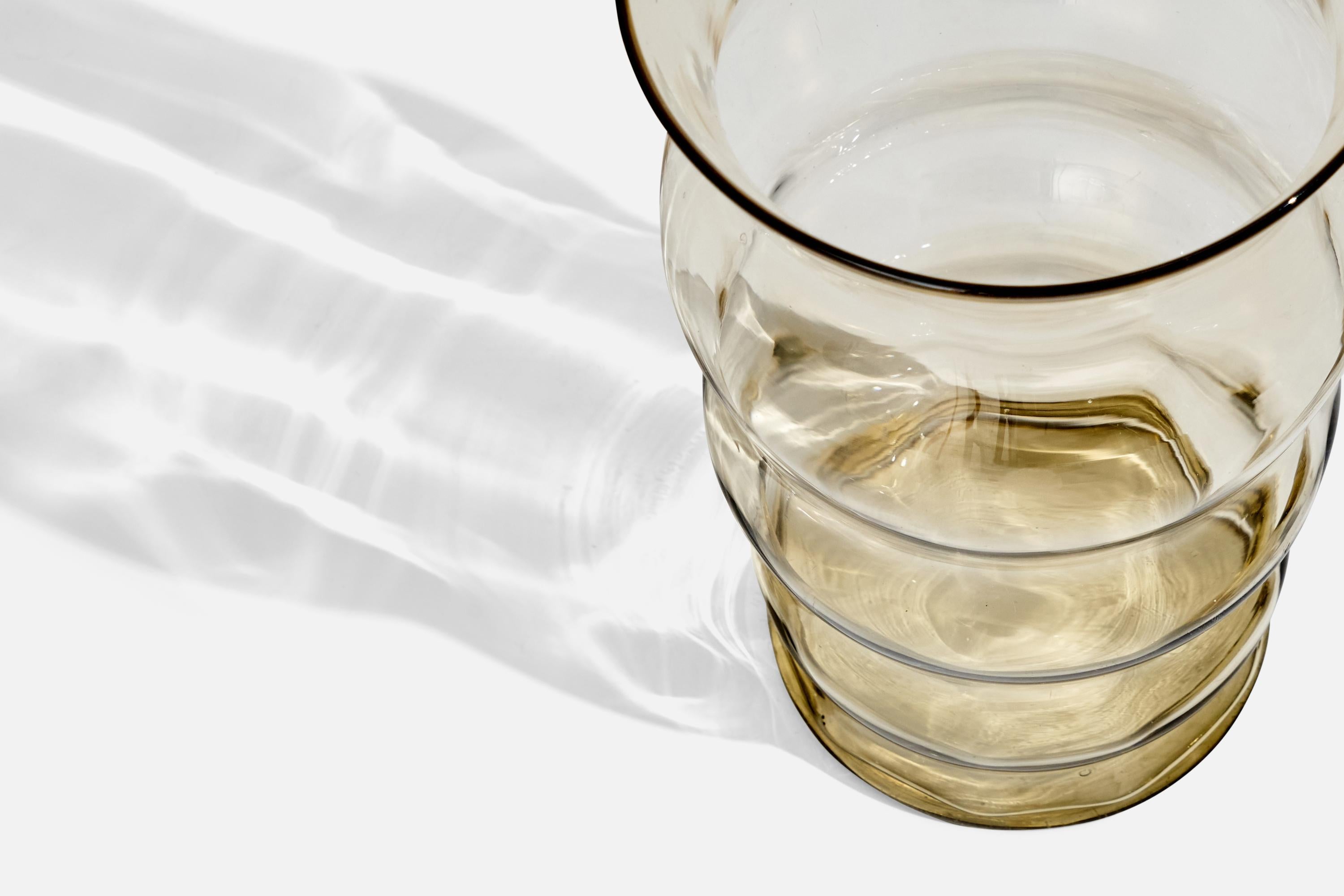 Début du 20ème siècle Gerda Strömberg, Vase, Verre, Suède, années 1920 en vente