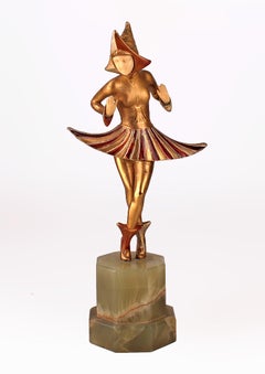 La "danse cosmique" de Gerdago : Sculpture chryséléphantine en bronze autrichien Art déco