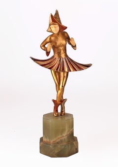 La "danse cosmique" de Gerdago : Sculpture chryséléphantine en bronze autrichien Art déco