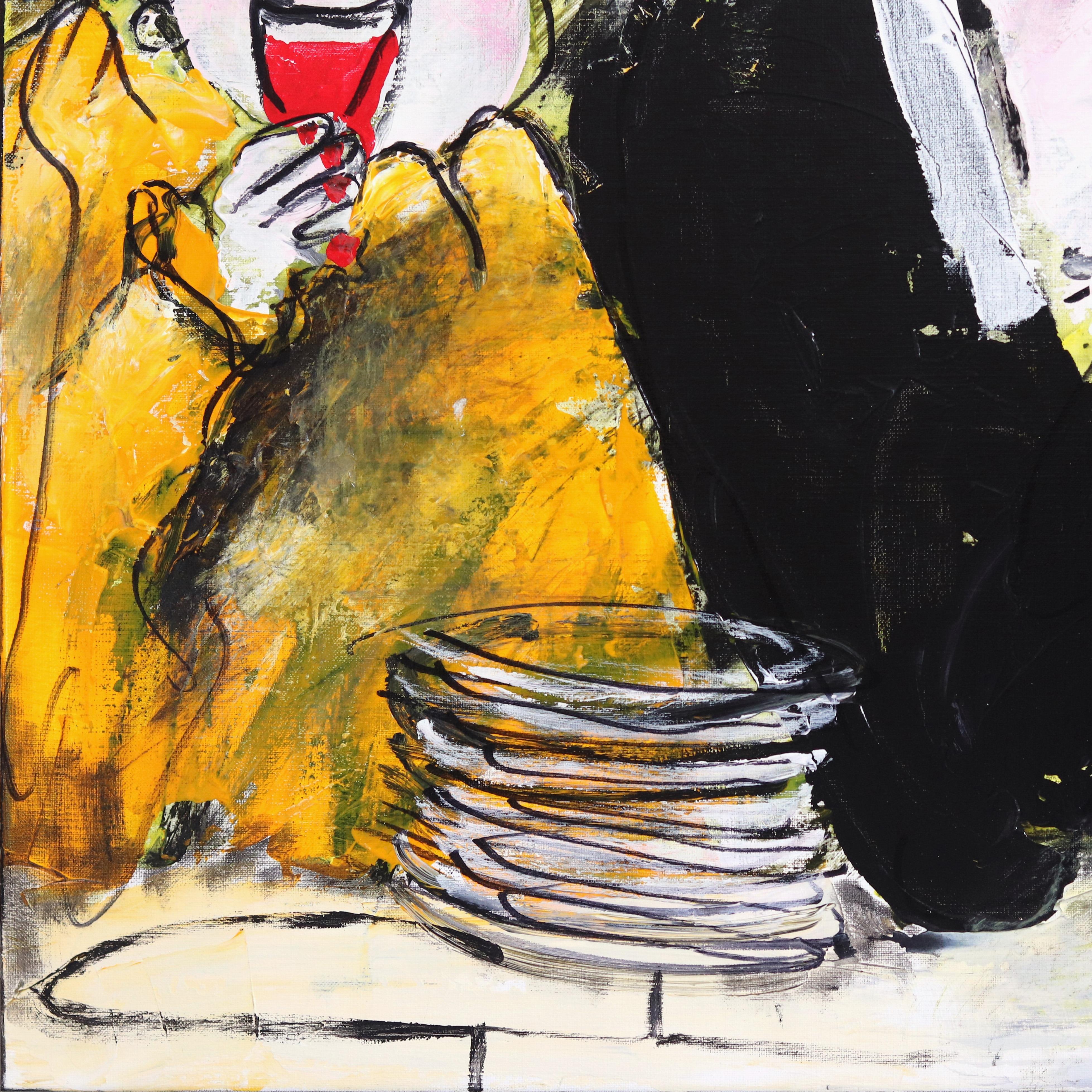 All Empty Plates - Large Figurative Painting 5