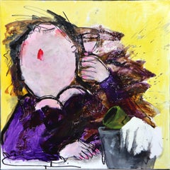 Purple Lady - Figure evocative che celebrano la vita con un drink