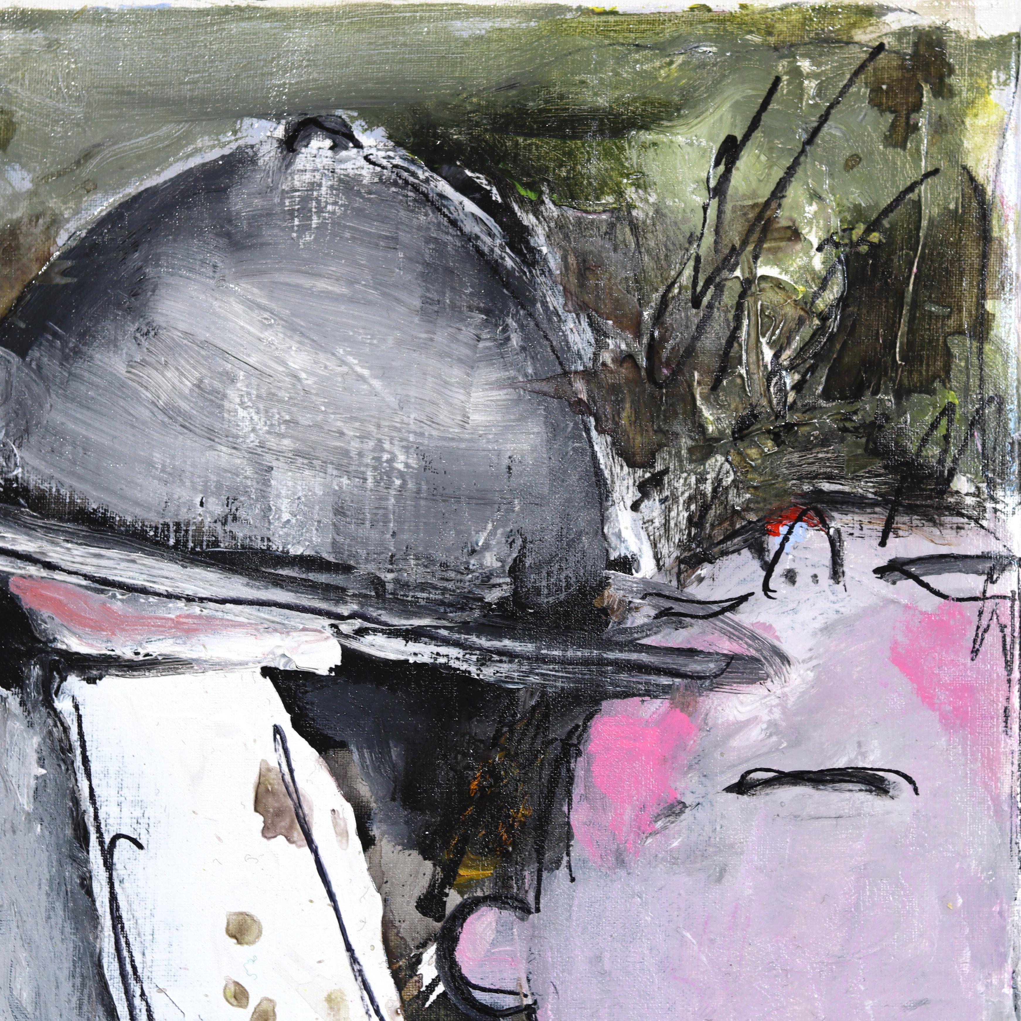 Waiters on the Run - Original Vibrant Figurative Portrait Acrylic Painting For Sale 2