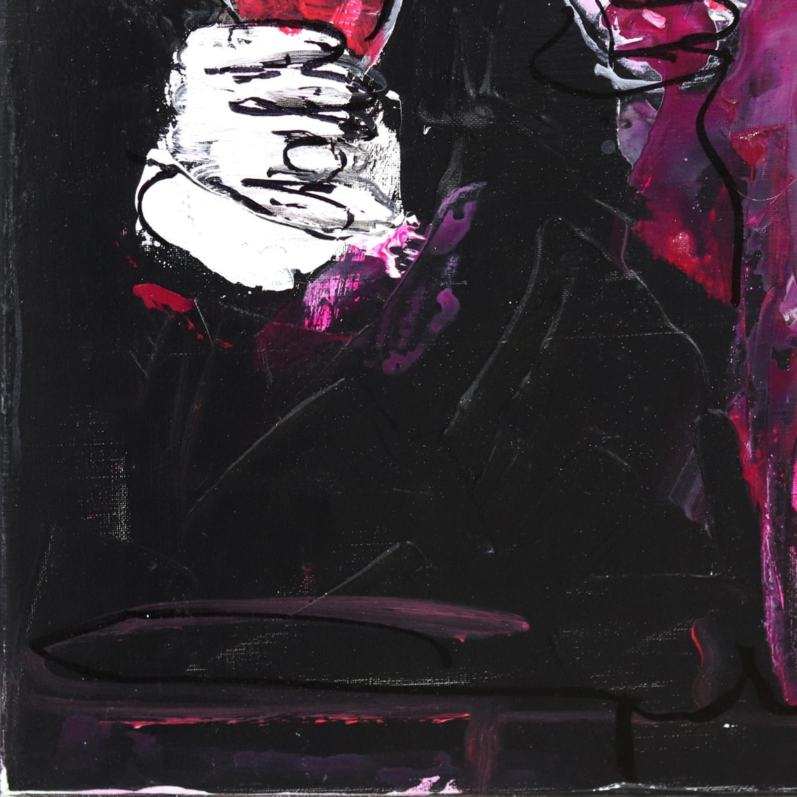 Yes... Weekend! - Pittura originale di fantasia figurativa, audace e deliziosa in vendita 2