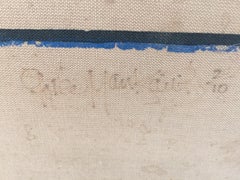 Gered Mankowitz Jimi Hendrix, Londra, 1967 Stampa Blu su tela