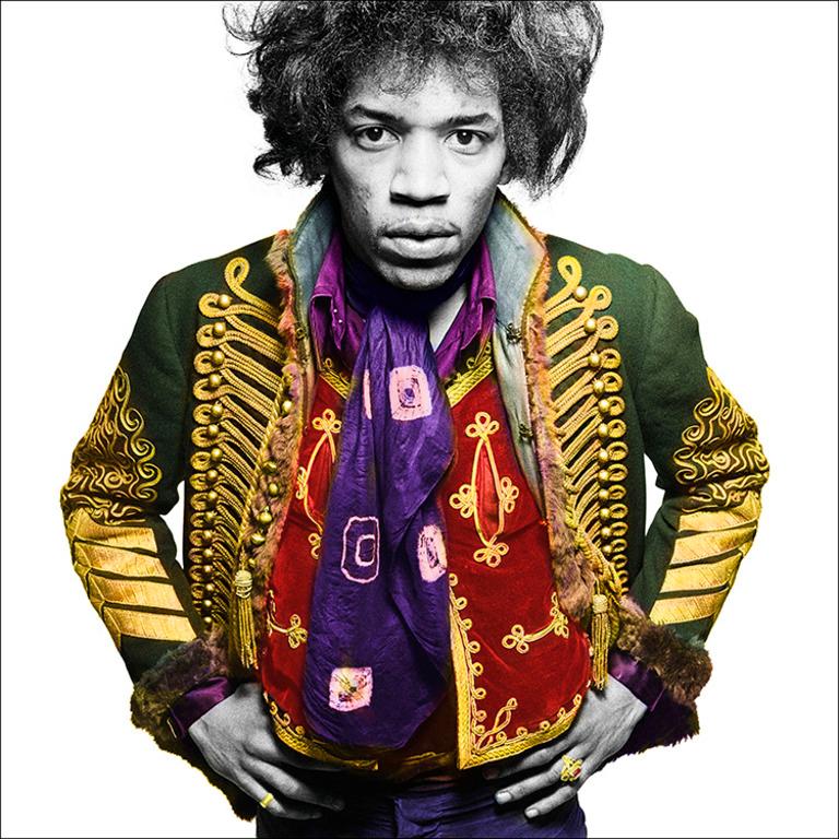 Stampa a caratteri cubitali firmata e numerata da Gered Mankowitz

Il chitarrista, cantante e cantautore americano Jimi Hendrix, fotografato a Londra nel 1967.

Taglie disponibili:
16" x 20" Edizione di 50
30" x 40" Edizione di 25
50" x 53" Edizione