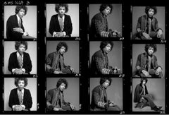 Jimi Hendrix 1967 Contact Sheet by Gered Mankowitz