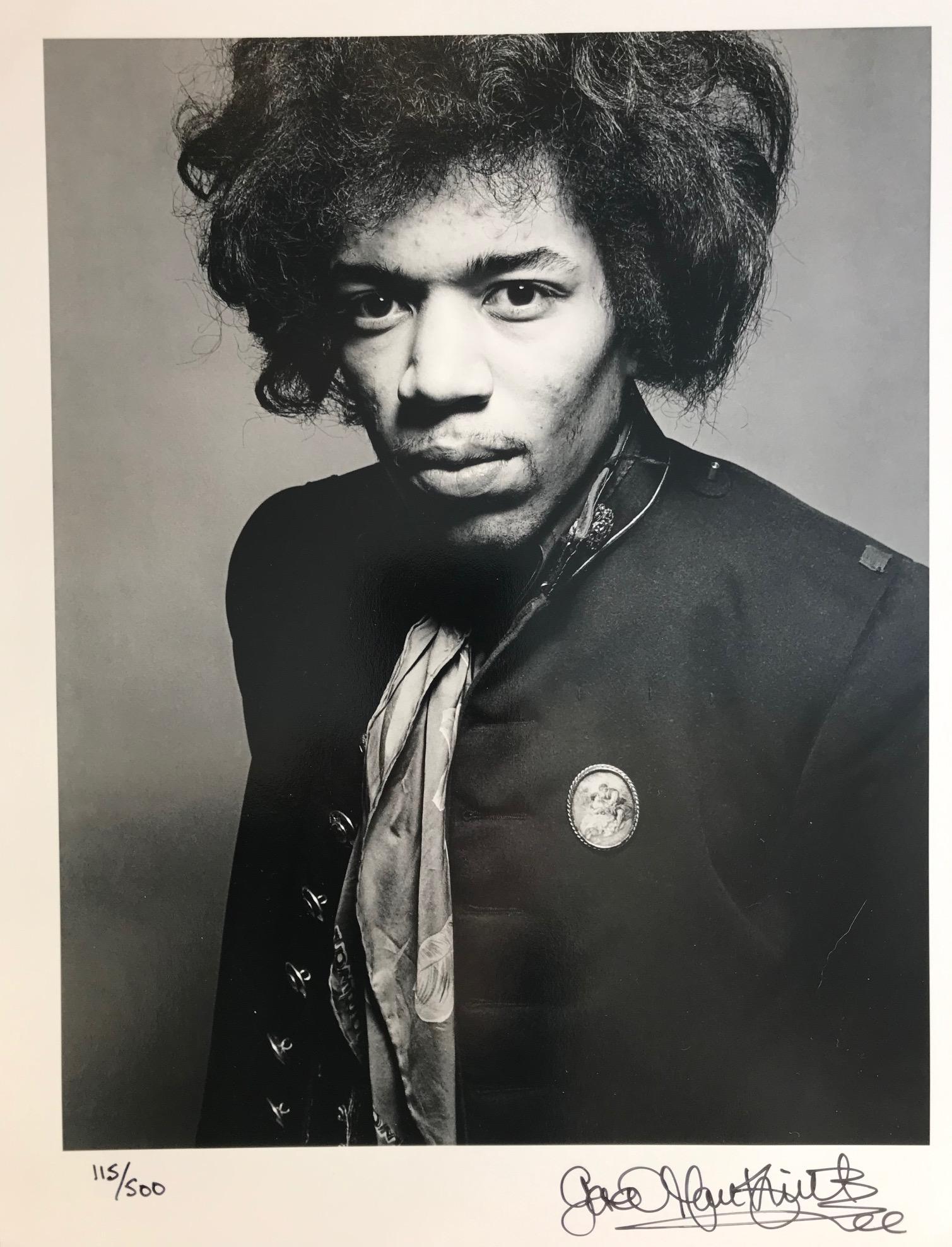 Gered Mankowitz Black and White Photograph - Jimi Hendrix book