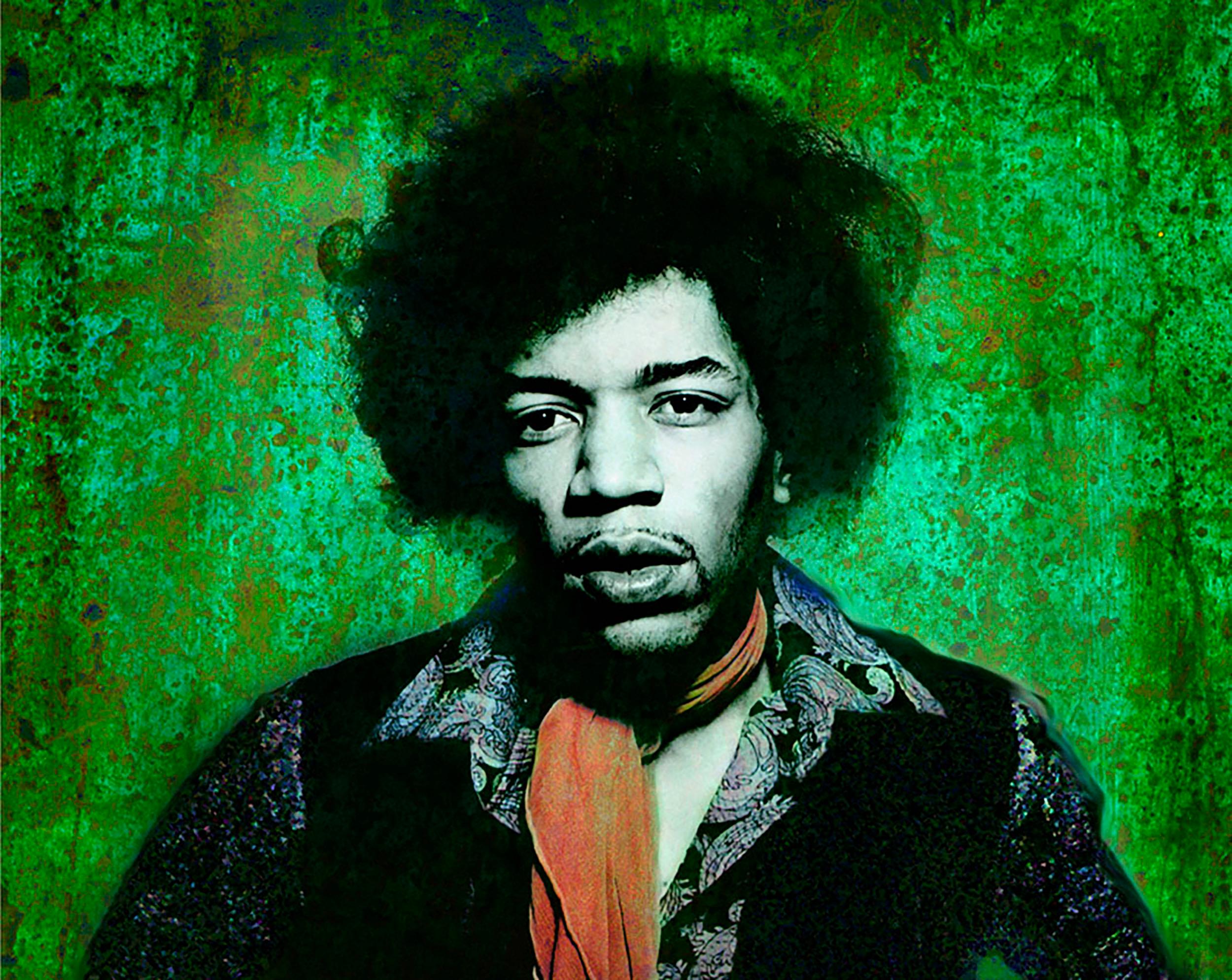 Gered Mankowitz Color Photograph - Jimi Hendrix Colorized