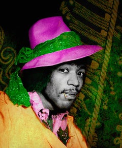 Jimi Hendrix Wearing Hat