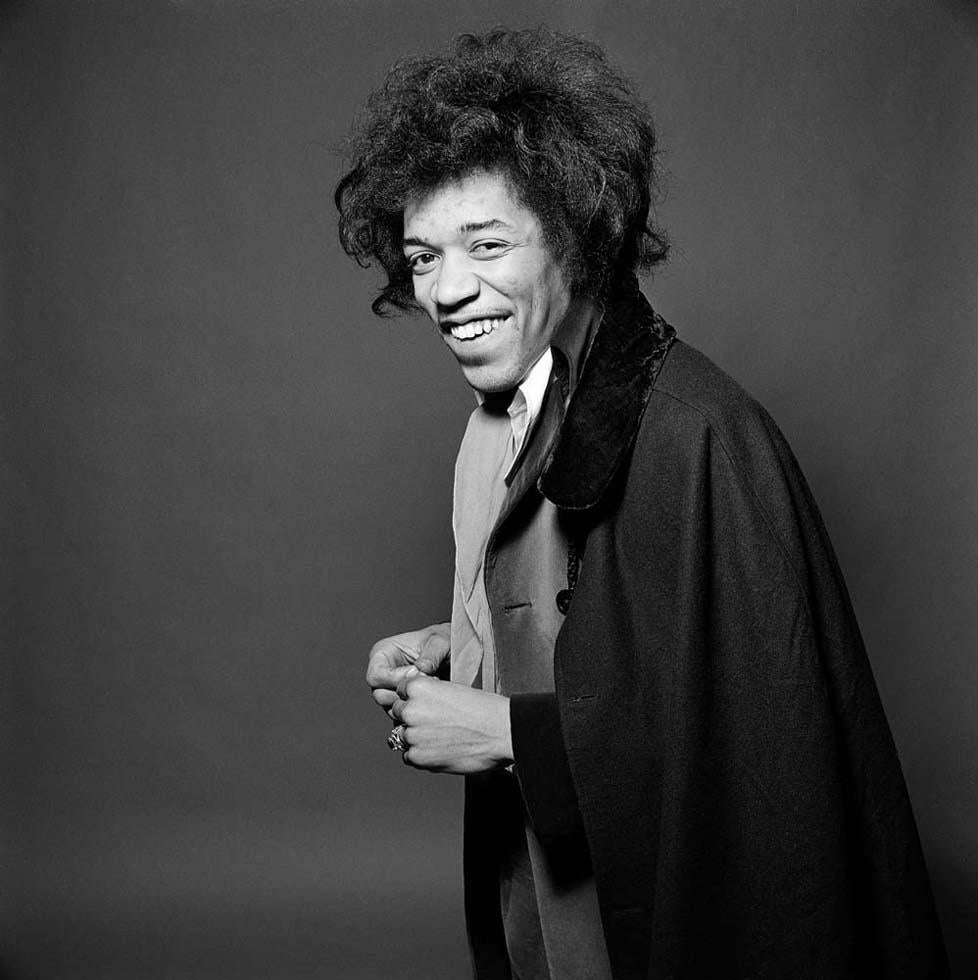 Gered Mankowitz Black and White Photograph - Jimi Smiles, 1967