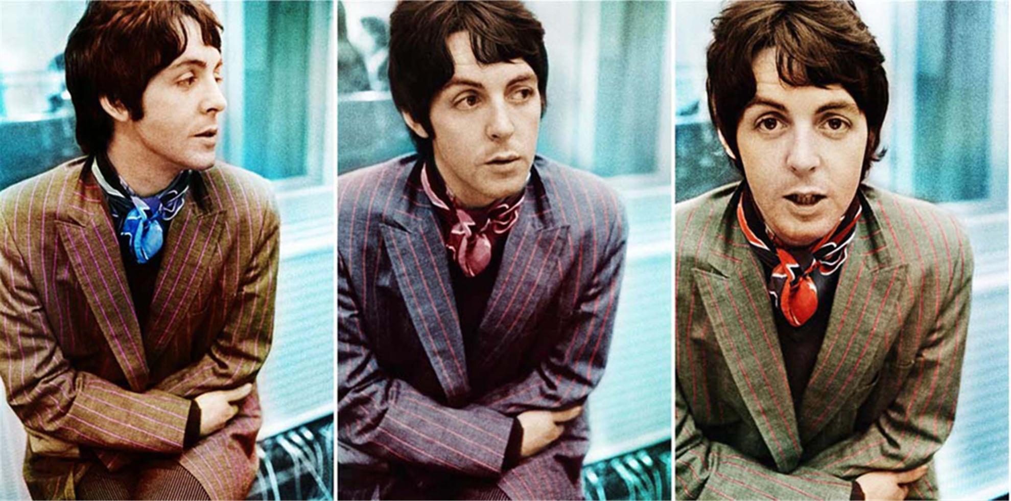 Gered Mankowitz Color Photograph - Paul McCartney triptych