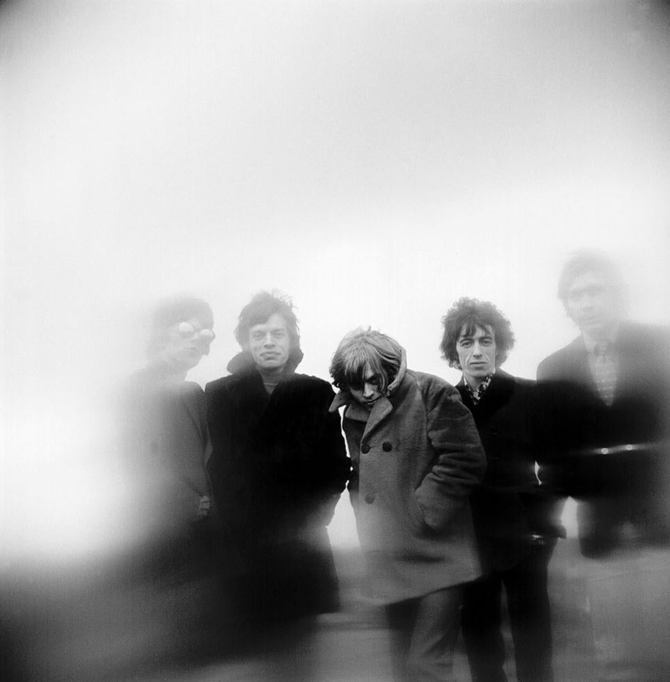 Gered Mankowitz Black and White Photograph - Rolling Stones, Primrose Hill, 1966