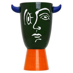 Gergei Faun Pop Handmade Colored Ceramic Vase, Spain, 2020
