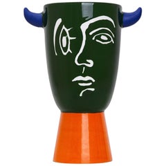 Gergei Faun Pop Handmade Colored Ceramic Vase, Spain, 2020