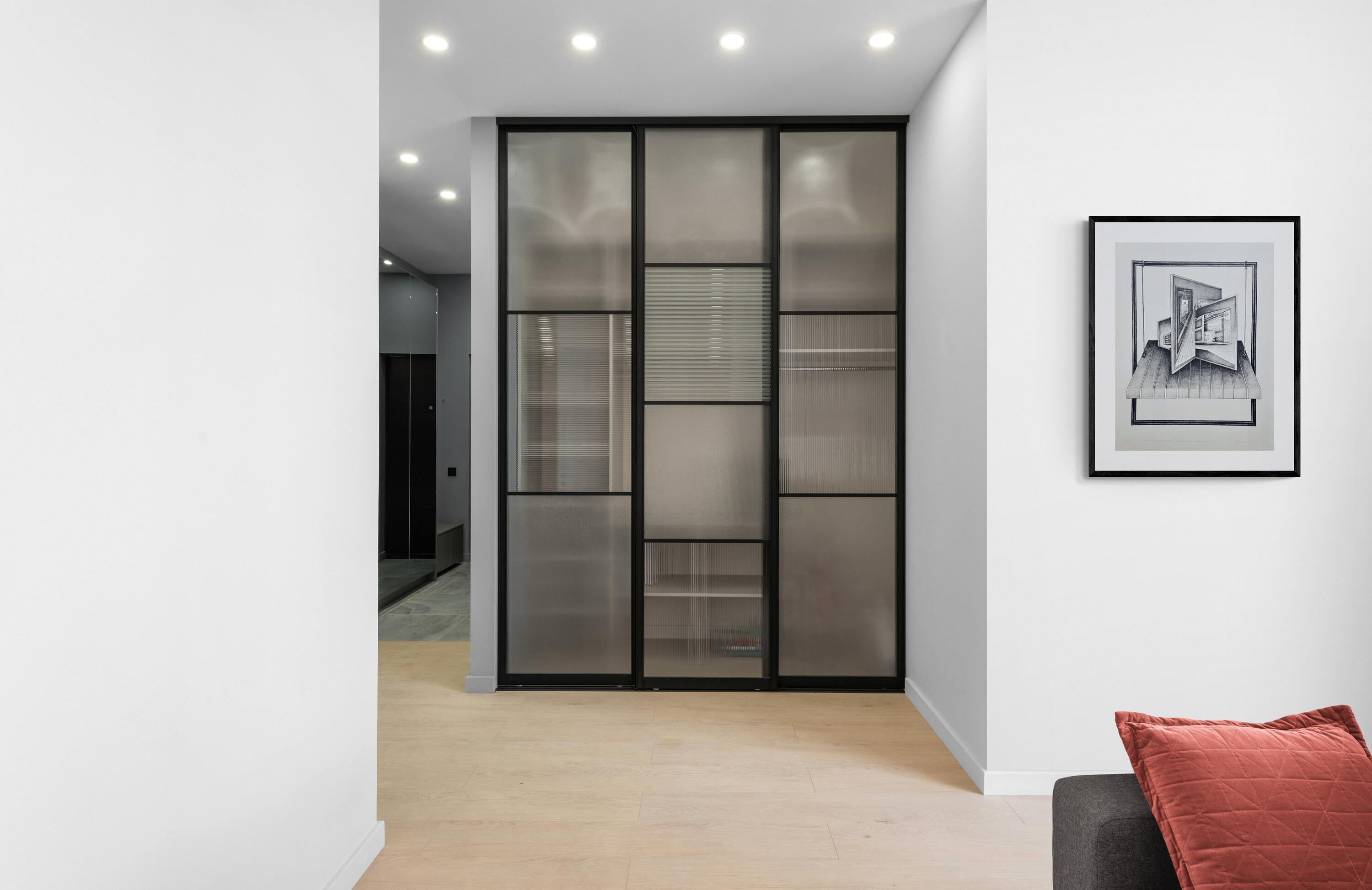 Two Opposing Views Meet (Geometric, Op Art, Modern, Architecture, Interior) For Sale 1