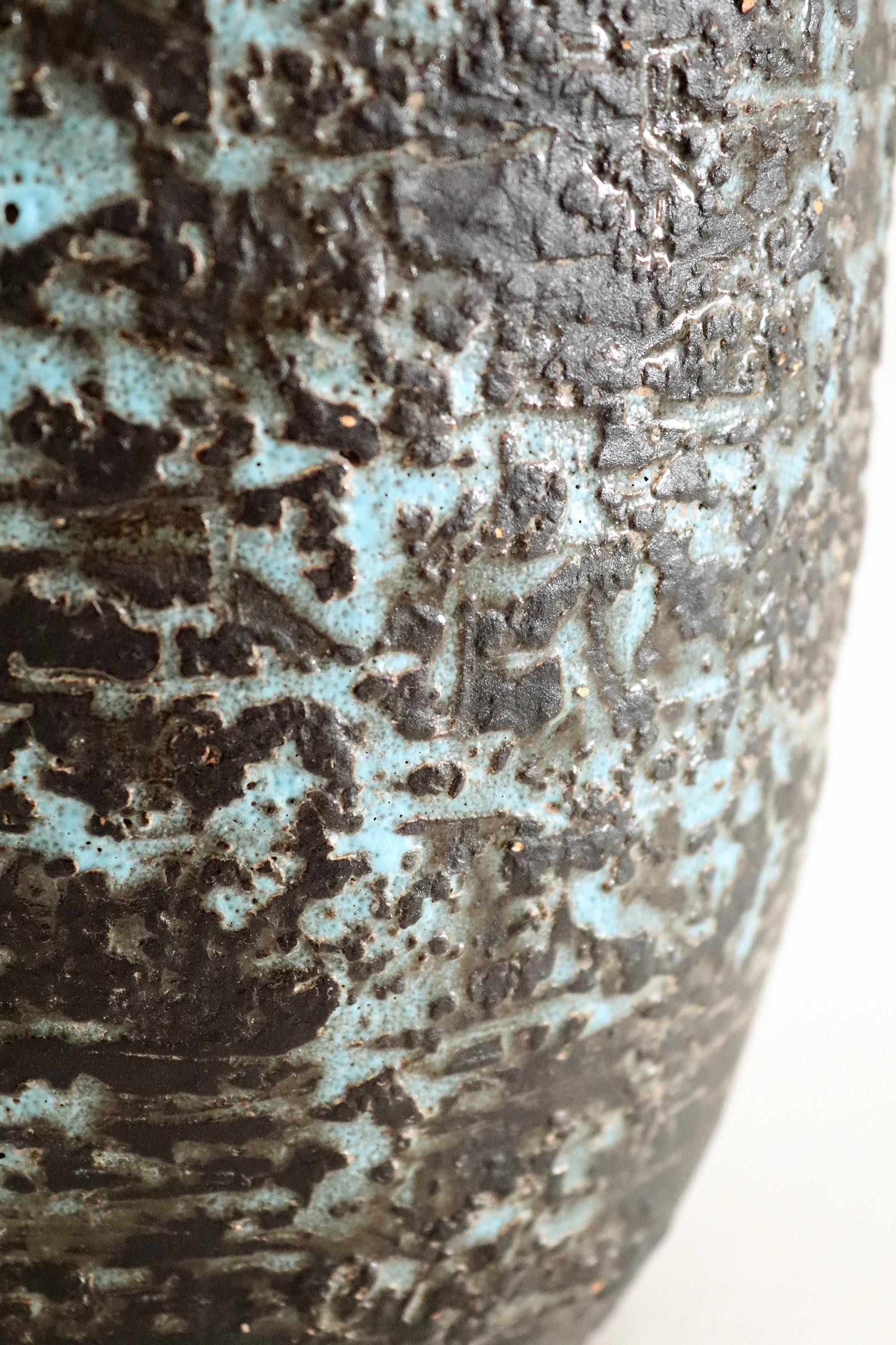 Gerhard Bauer Large Studio Pottery Vase, 1960s 1