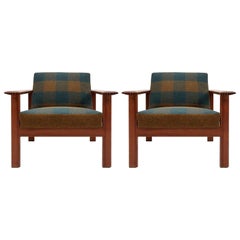 Used Gerhard Berg "Kubus" Lounge Chairs, 1960
