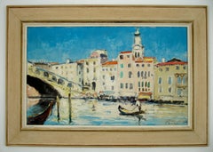 Gerhard Cohn Roemers (1900-1965) - Ponte Del Rialto Venice Italy – Oil Painting