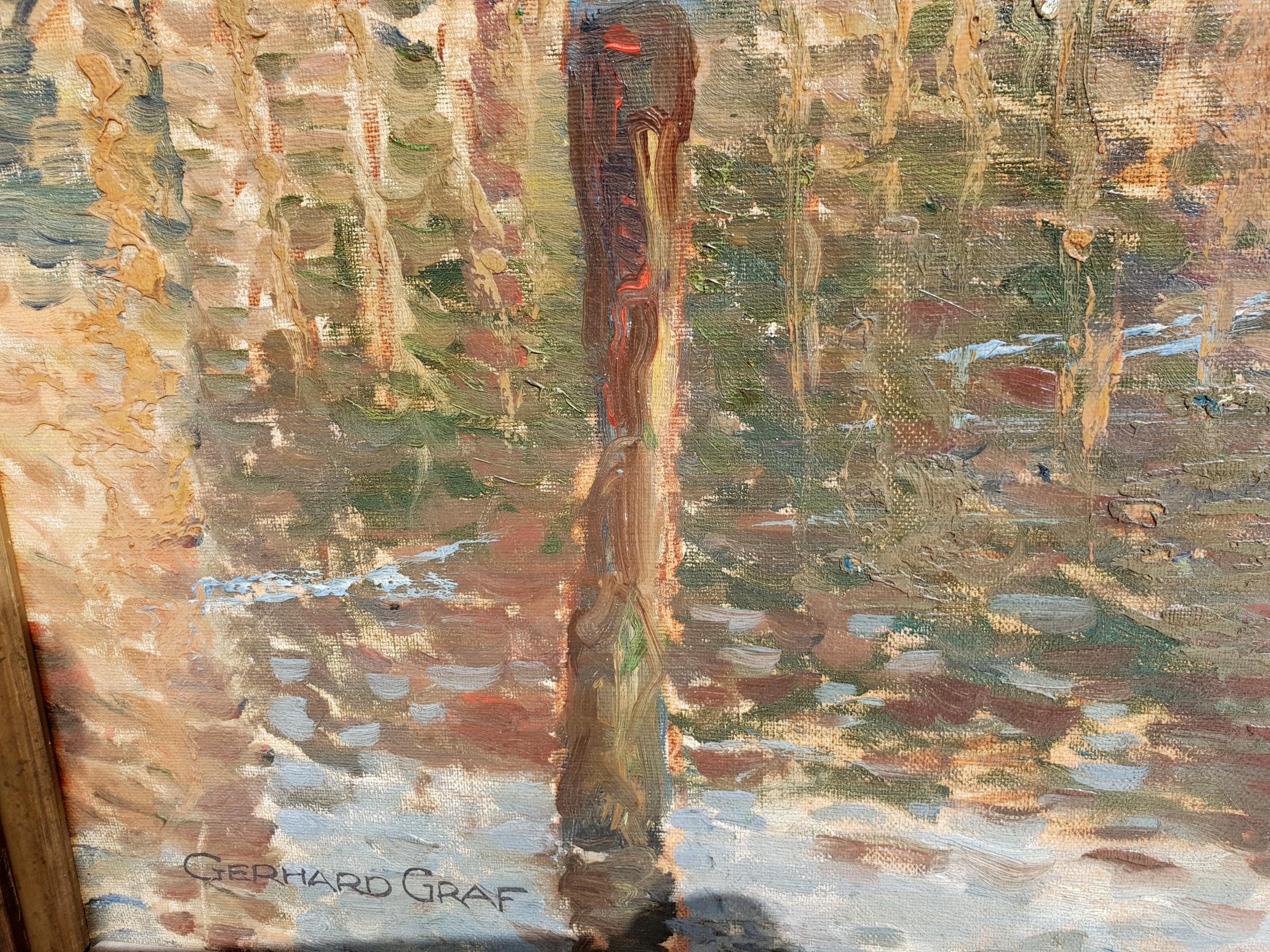Modern Gerhard Graf, a Canal in Hamburg, 1920s For Sale