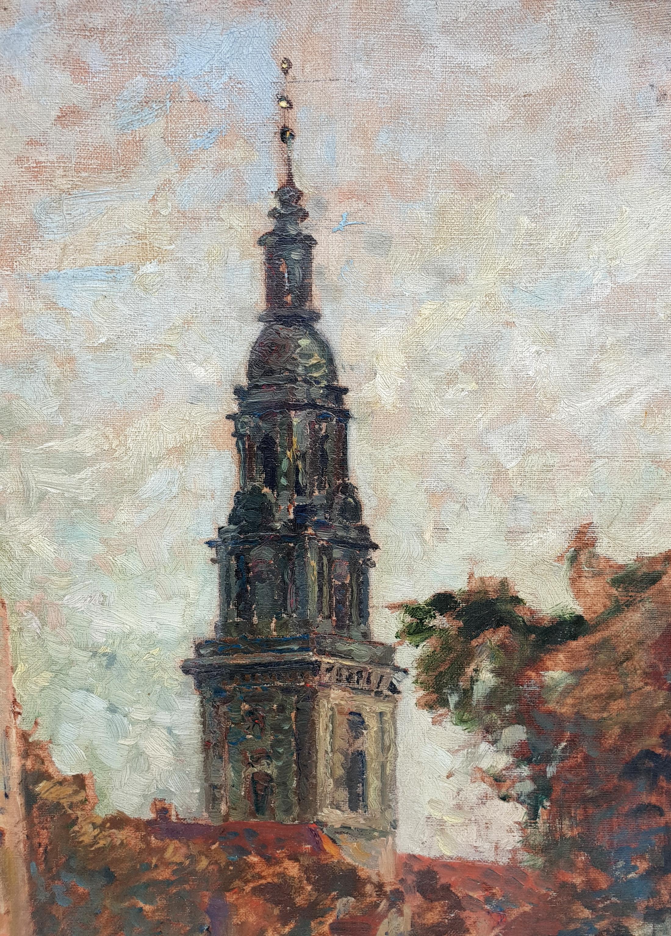 Early 20th Century Gerhard Graf, a Canal in Hamburg, 1920s For Sale