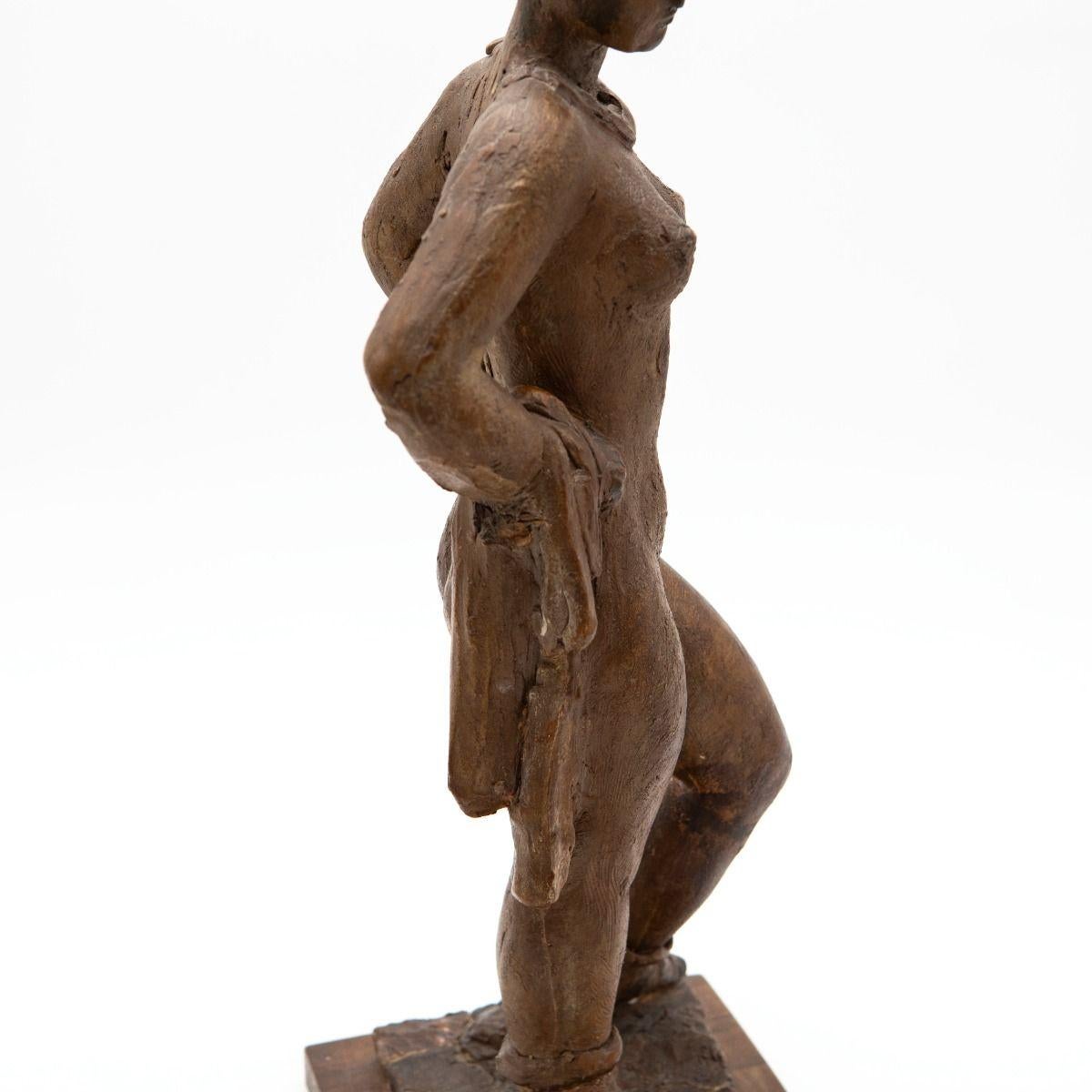 Intonaco Gerhard Henning, 1929 Studio in gesso di una donna nuda in piedi in vendita