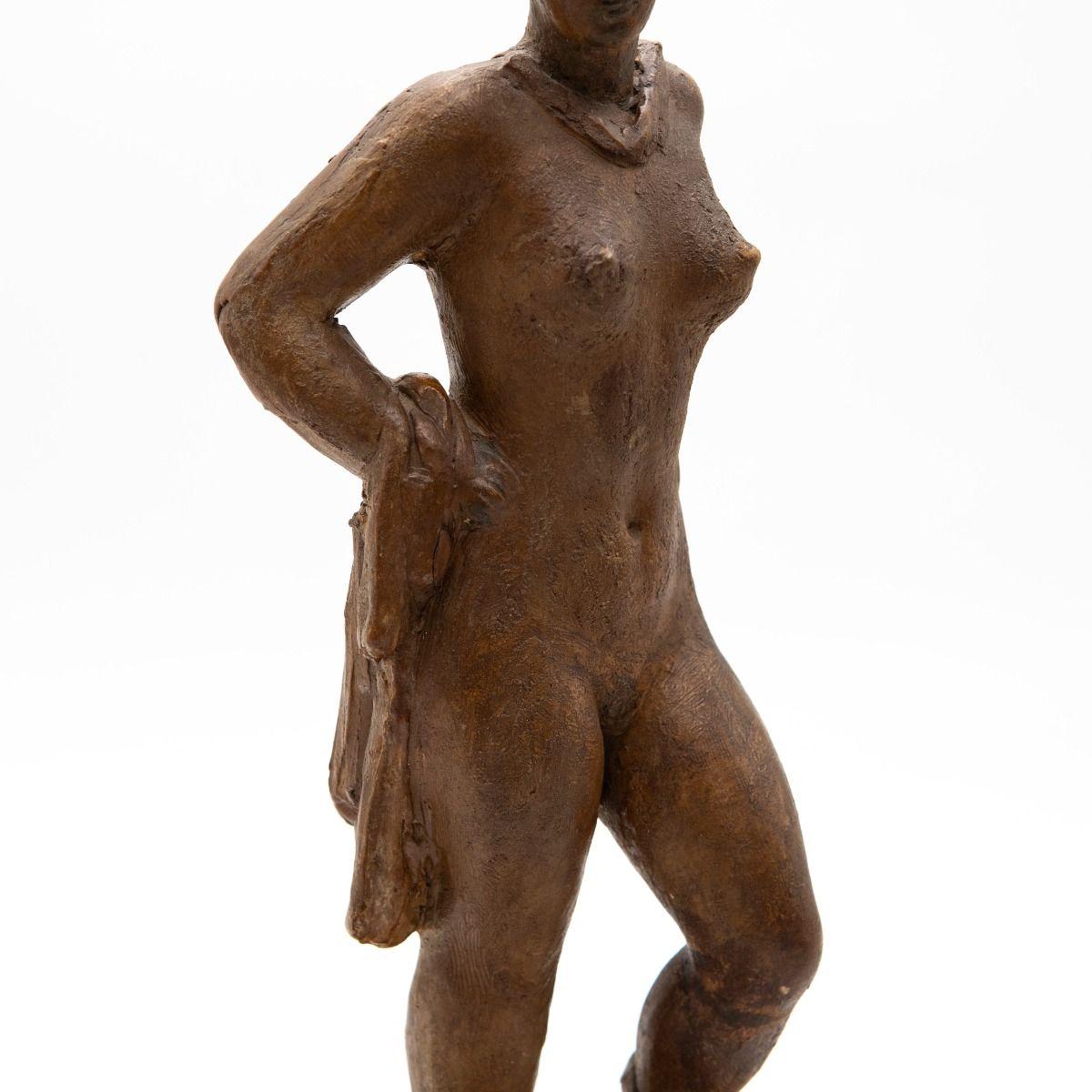 Gerhard Henning, 1929 Studio in gesso di una donna nuda in piedi in vendita 1