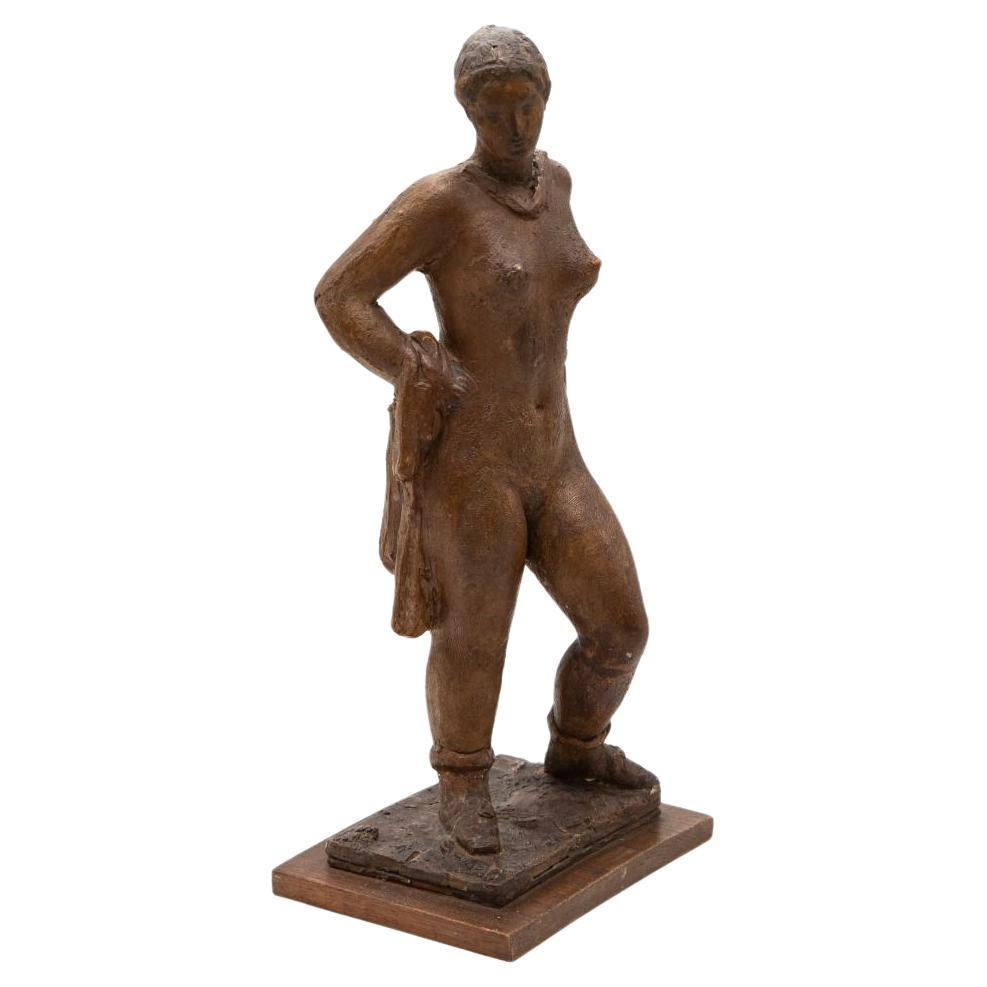Gerhard Henning, 1929 Studio in gesso di una donna nuda in piedi in vendita