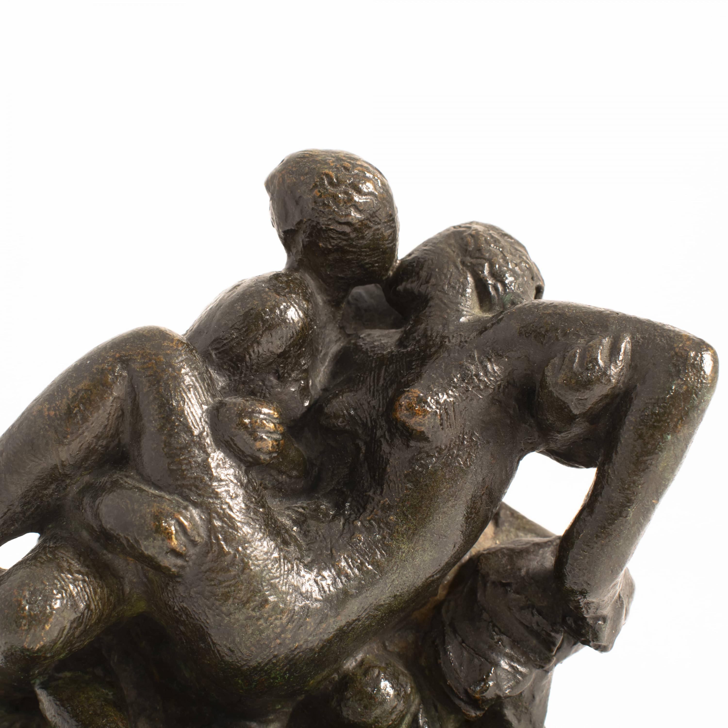 Modern Gerhard Henning Bronze Sculpture 