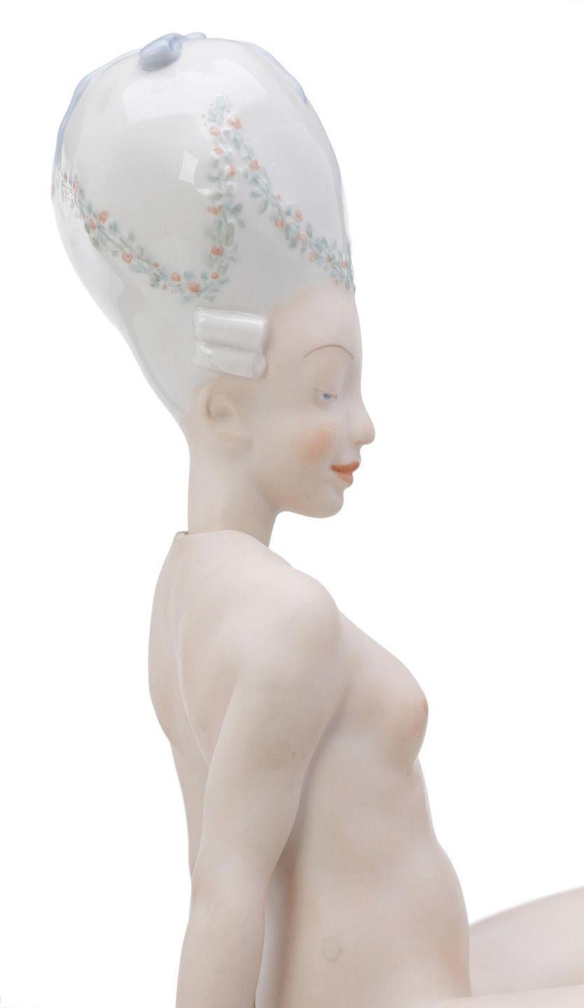 Gerhard Henning for Royal Copenhagen. Porcelain bobblehead doll ‘Ane Mari’ For Sale 3