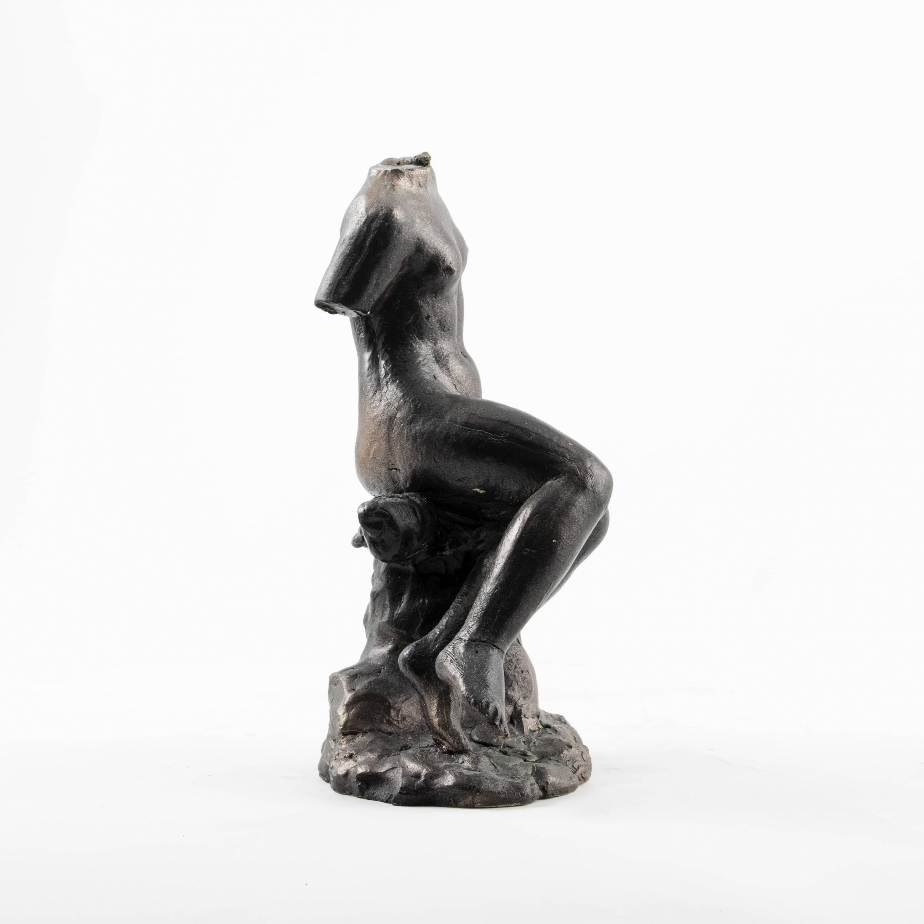Modern Gerhard Henning, Plaster Sculpture of a Female Nude Torso