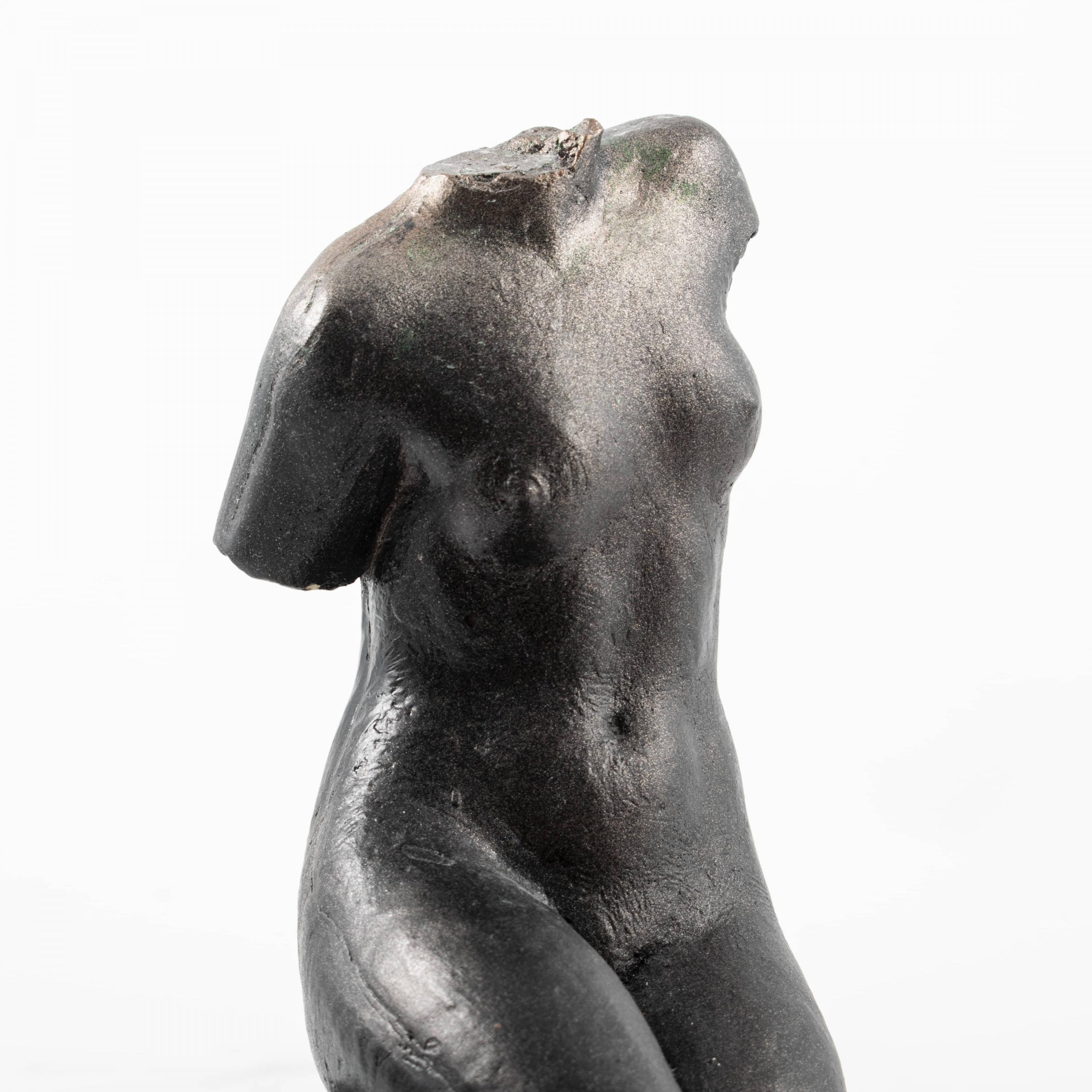 20th Century Gerhard Henning, Plaster Sculpture of a Female Nude Torso