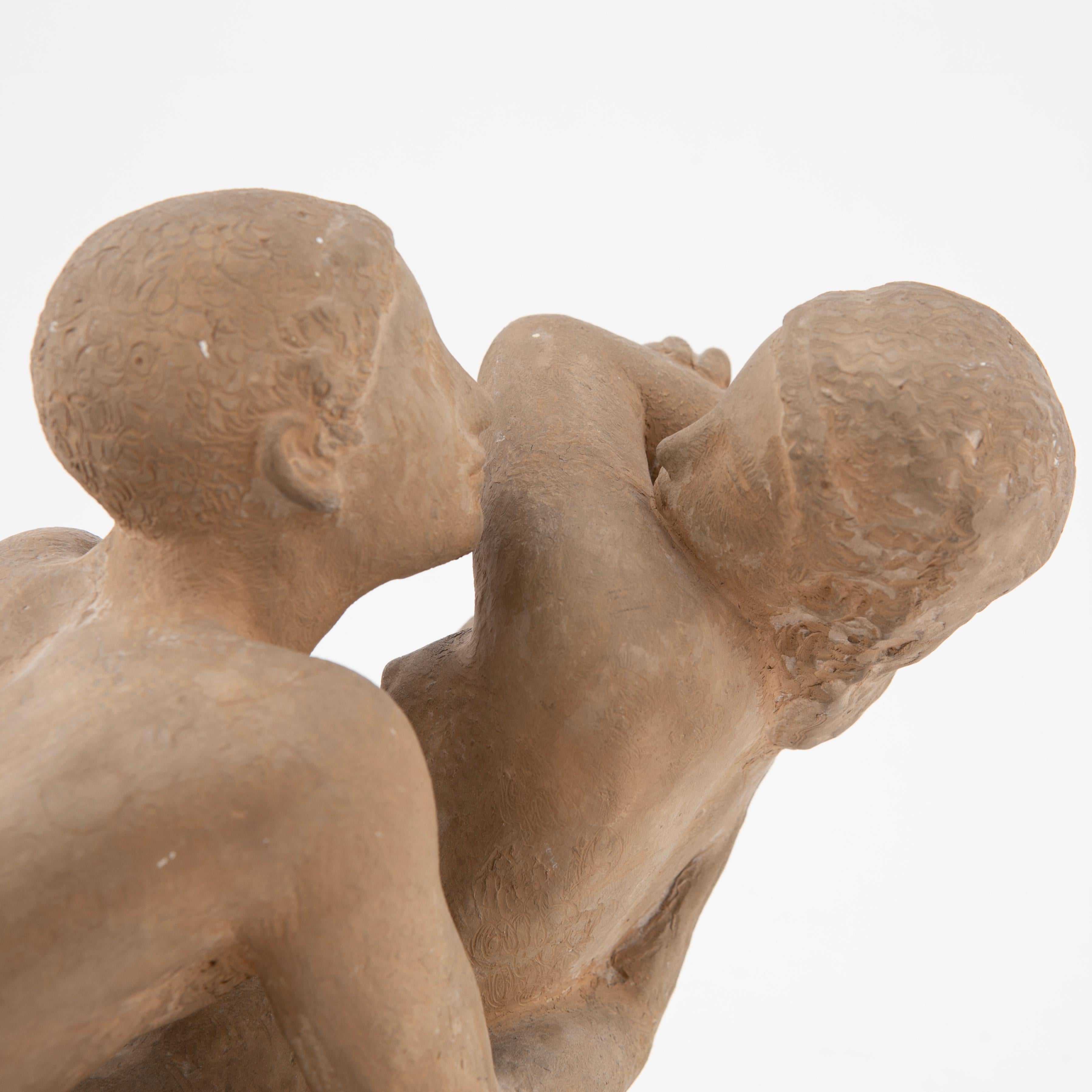Gerhard Henning Sculpture en terre cuite Homme et Femme en vente 6
