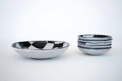 Gerhard Liebenthron, Ceramic Plate Set with Chess Theme, 1964