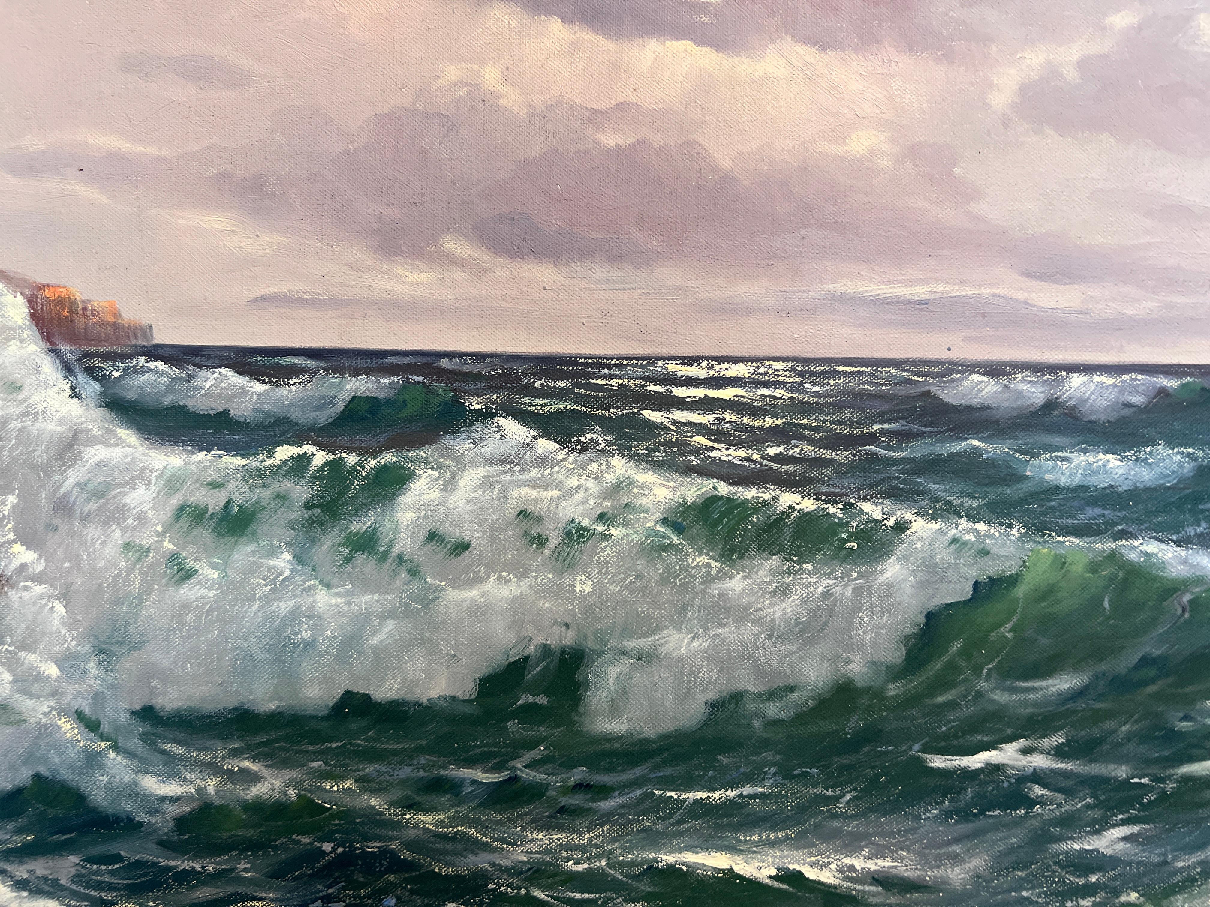 Gerhard Lukas Larsen (German 1911-1965) Oil canvas Vintage, Maritime, Seascape im Angebot 8